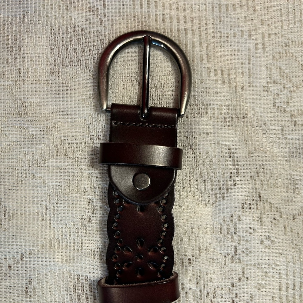 Women’s Hollow Flower Genuine Leather Belt